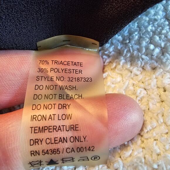 Nygard Collection Womens Sz 16 Navy Blue Flare Trumpet Lined Skirt - Picture 9 of 9